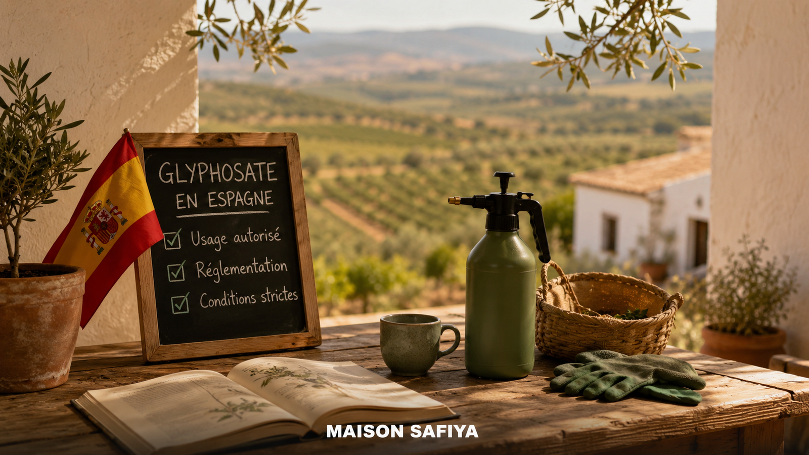 Légalité glyphosate en Espagne maison safiya