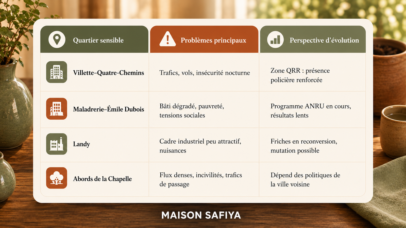 quartier à éviter auber maison safiya