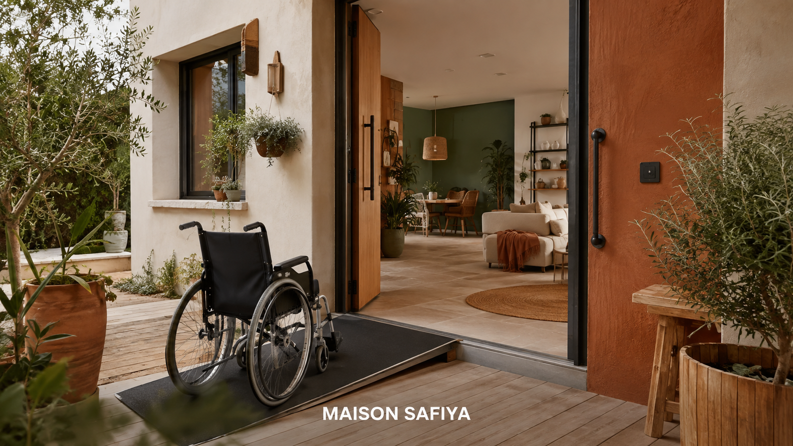 Accès PMR dans une maison